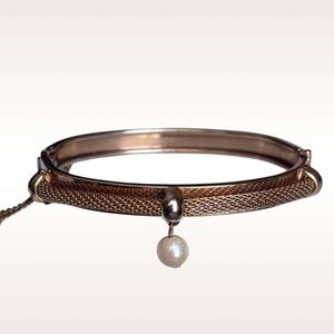 🌼VTG Rose GP Mesh Bangle Bracelet